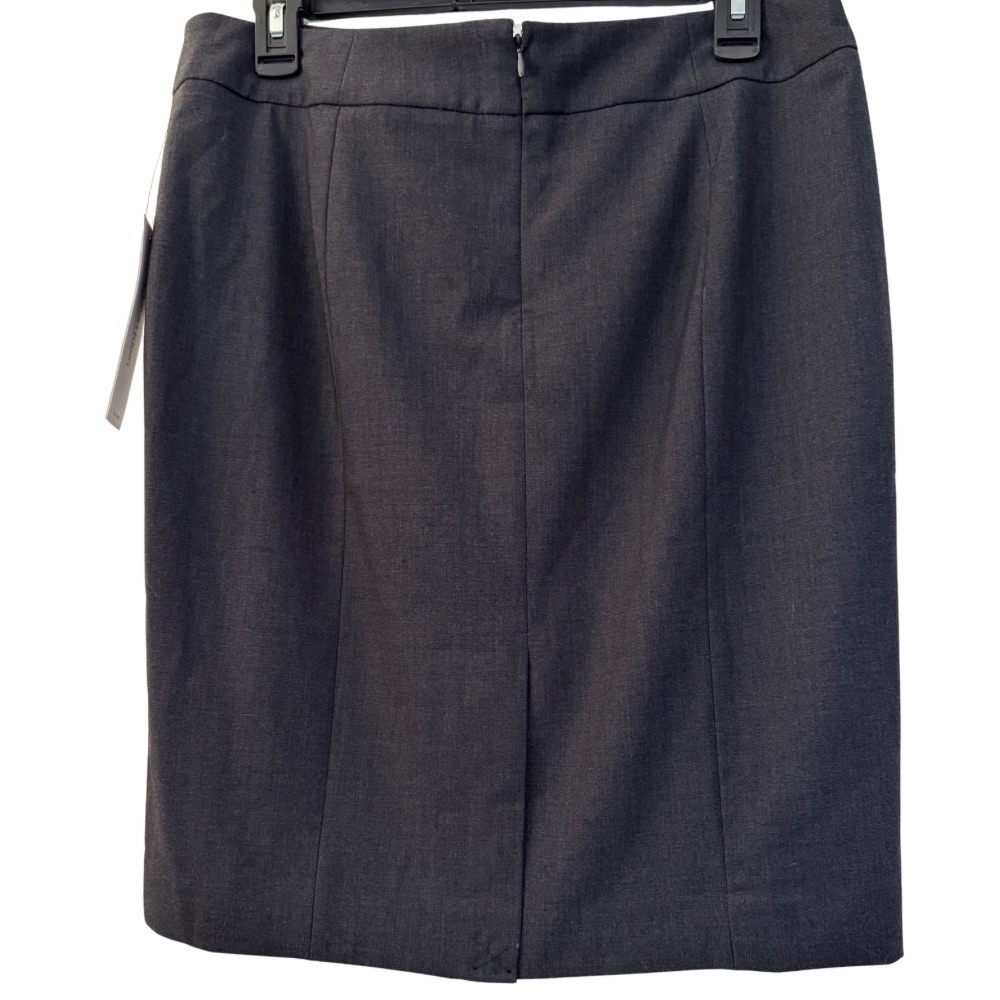 NWT Calvin Klein Charcoal Gray Pencil Skirt, Size 10P, women’s office workwear